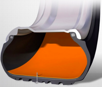 Repairs to Self Sealing Tyres Cross Section